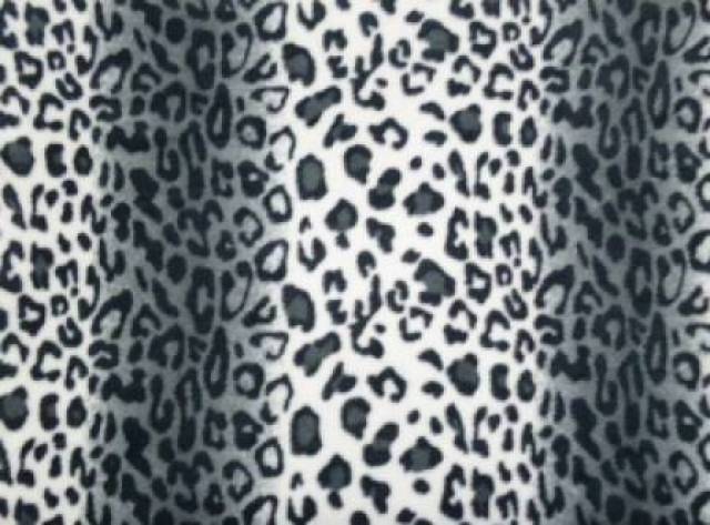 Click to view full size White Leopard Fleece Fabric