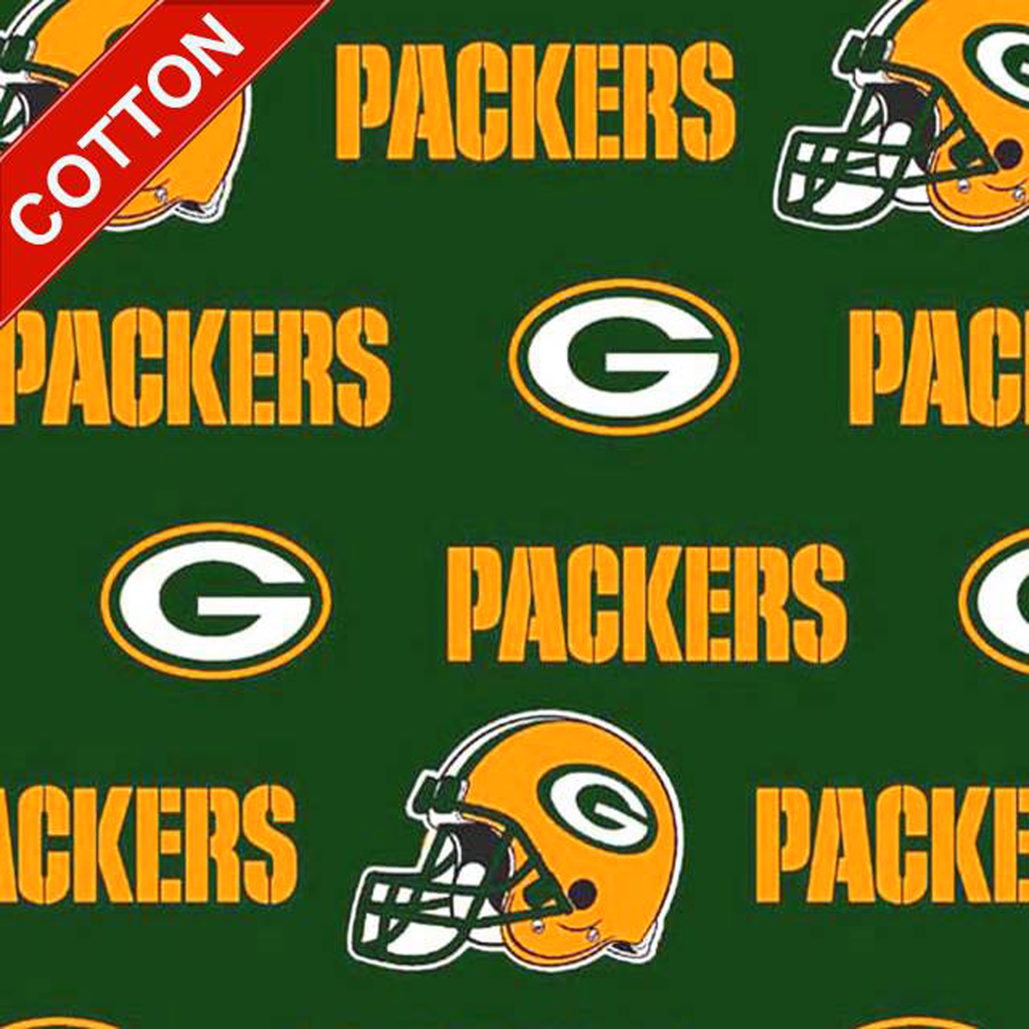 Green Bay Packers Allover NFL Cotton Fabric