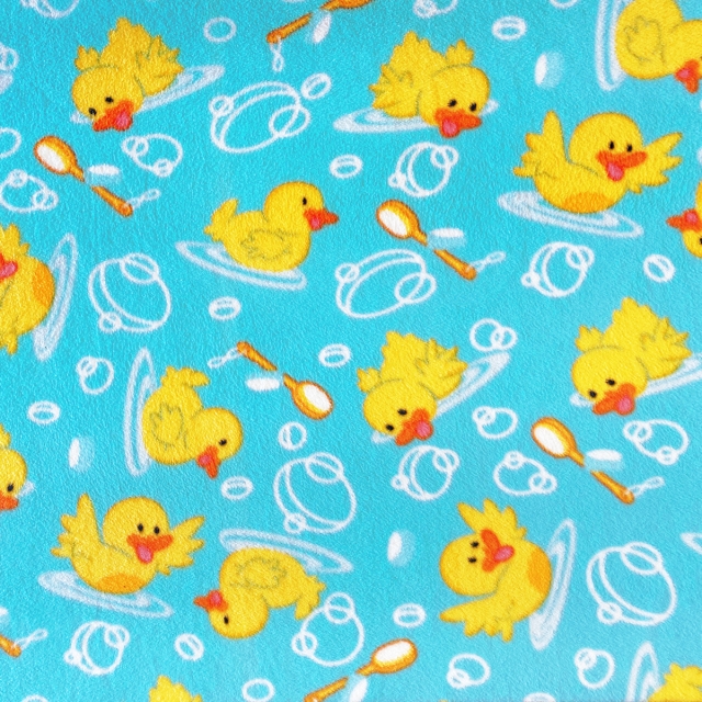 Rubber Ducky Allover Fleece Fabric