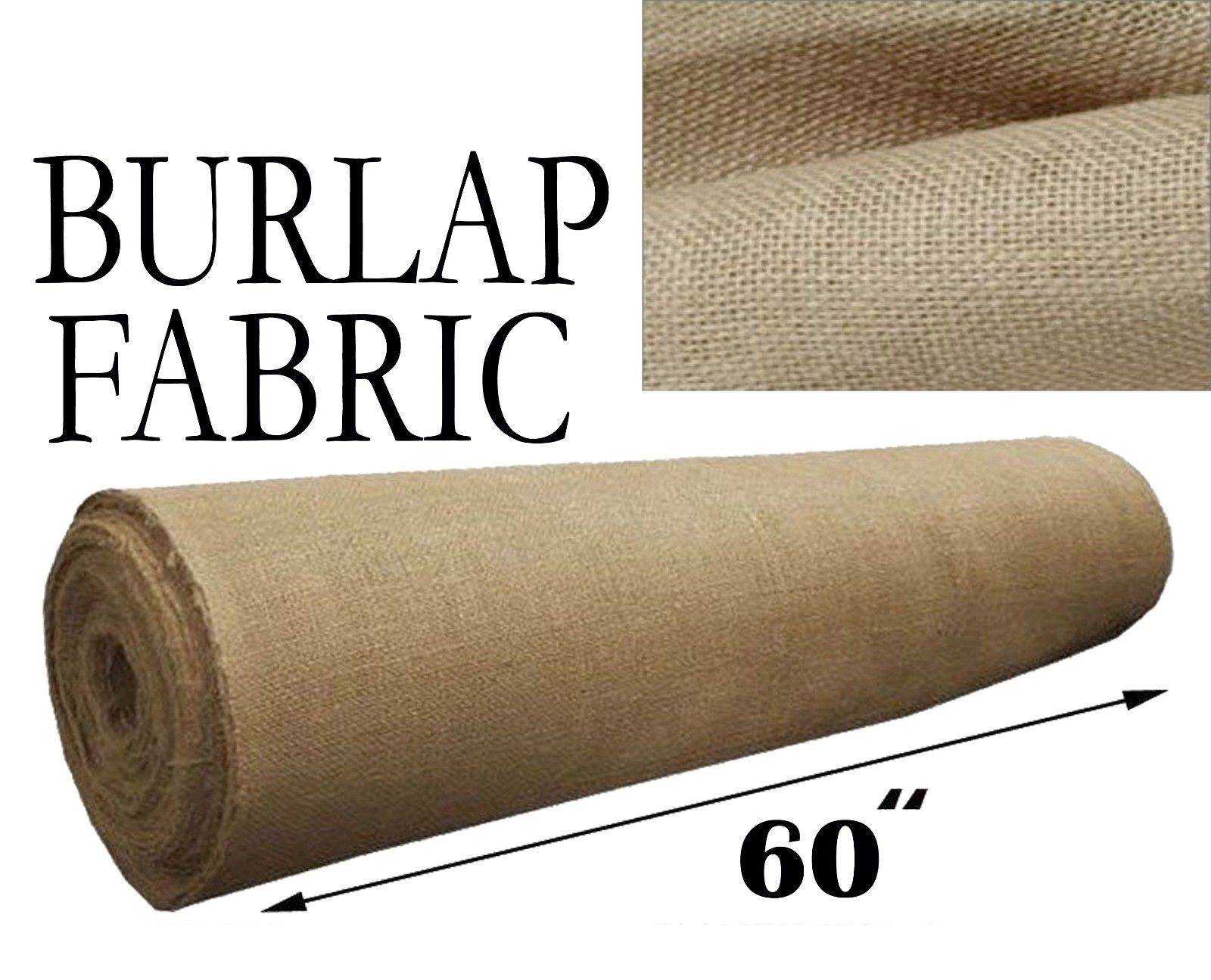 60 Wide Burlap, 100% Jute, 8 oz