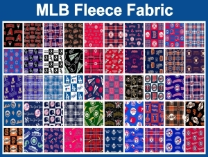 MLB Teams Fleece Fabric