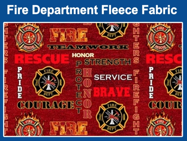 Fire Department Fleece Fabric