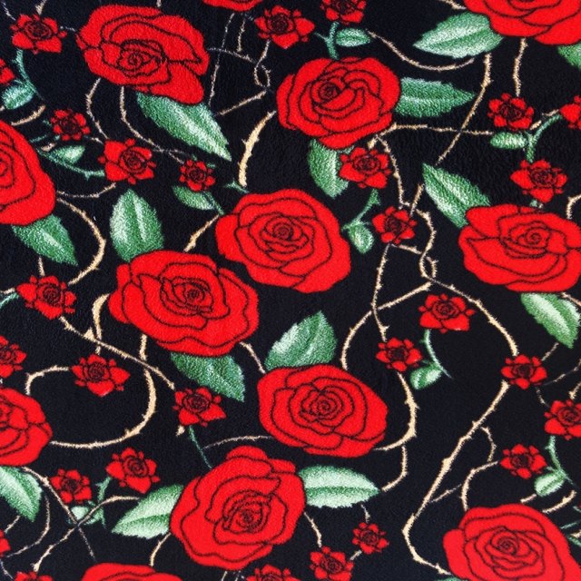 Floral & Flower Fleece Fabric