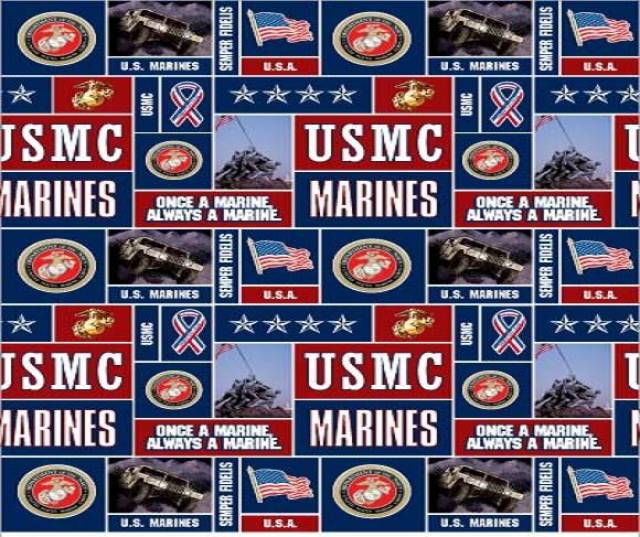 United States Marine Corps Fleece Fabric