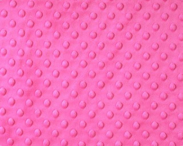 Click to view full size Fuchsia Minky Dimple Dot Fabric