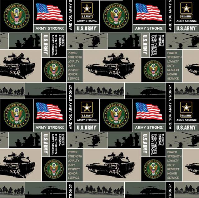 United States Army Fleece Fabric