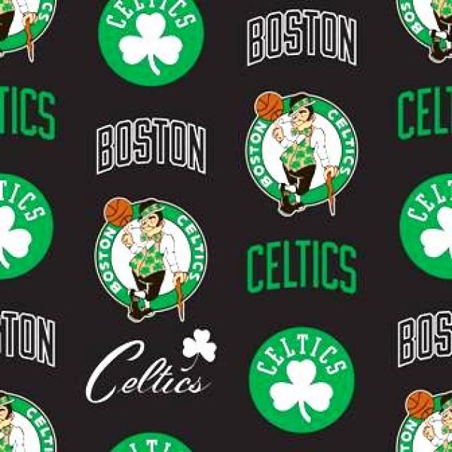 Click to view full size Boston Celtics Tossed Fleece Fabric