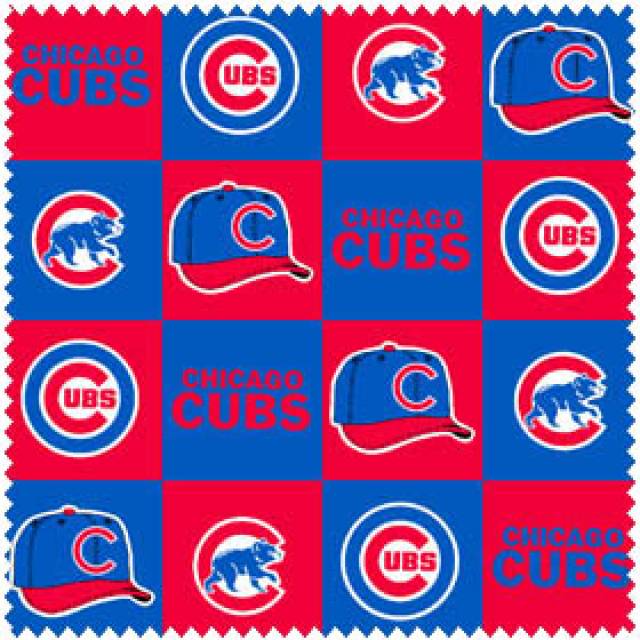 Chicago Cubs Blocks MLB Fleece Fabric