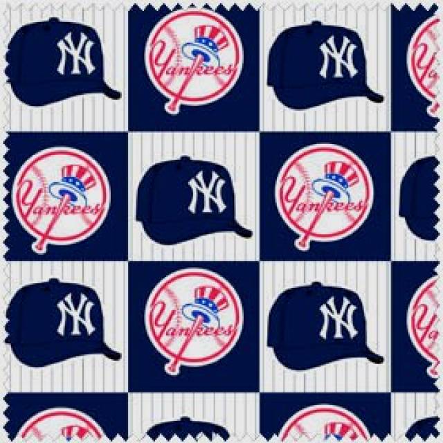 New York Yankees Blocks MLB Fleece Fabric