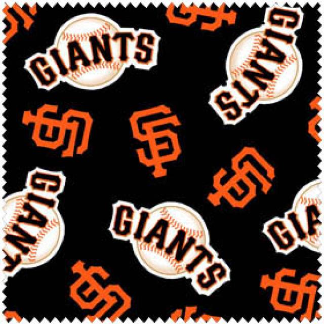San Francisco Giants Allovers MLB Fleece Fabric