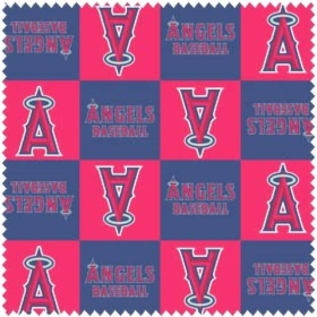 Los Angeles Angels of Anaheim Blocks MLB Fleece Fabric