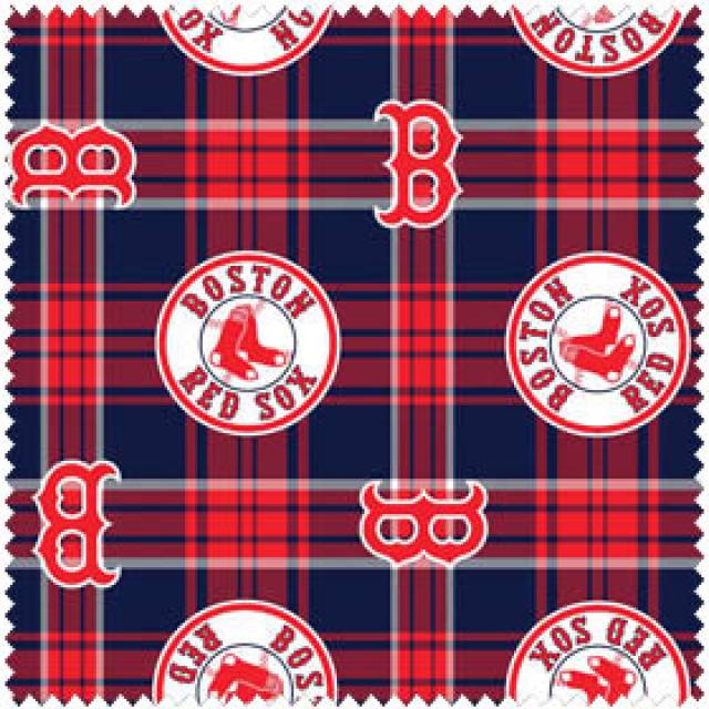 Fleece St. Louis Cardinals MLB Baseball Plaid Fleece Fabric Print