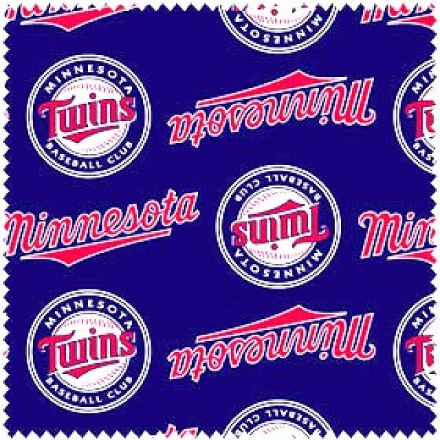 Minnesota Twins Allover MLB Fleece Fabric