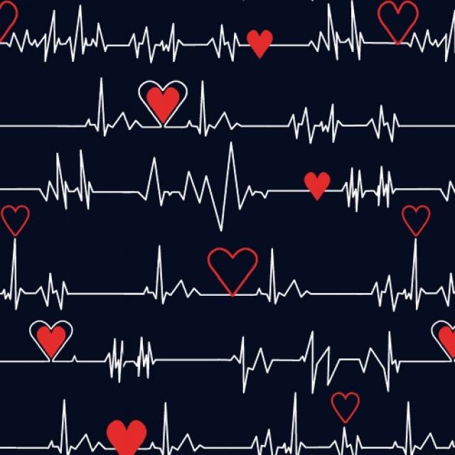 Heartbeat Fleece Fabric