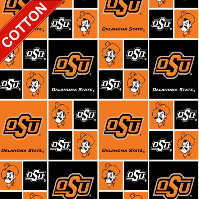 Oklahoma State University Cowboys Cotton Fabric