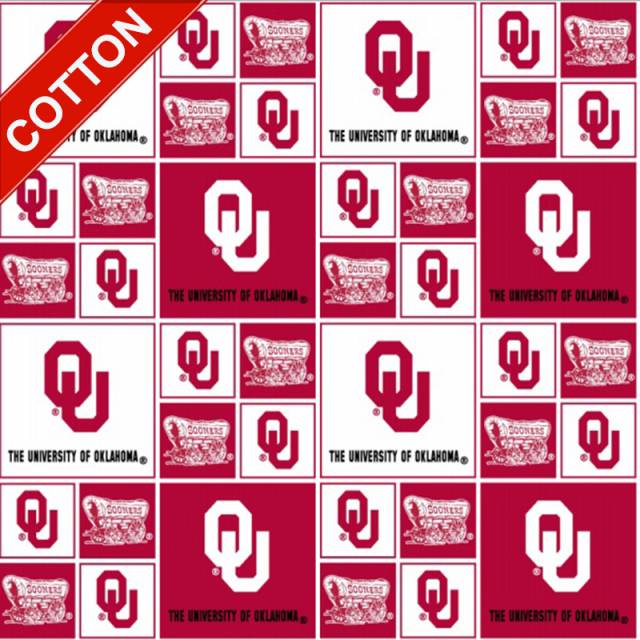 University of Oklahoma Sooners Cotton Fabric
