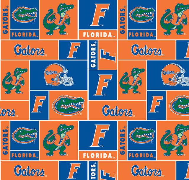 Click to view full size University of Florida Gators Fleece Fabric