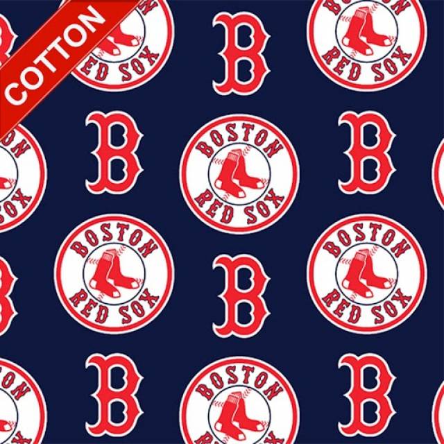 Boston Red Sox Navy MLB Cotton Fabric