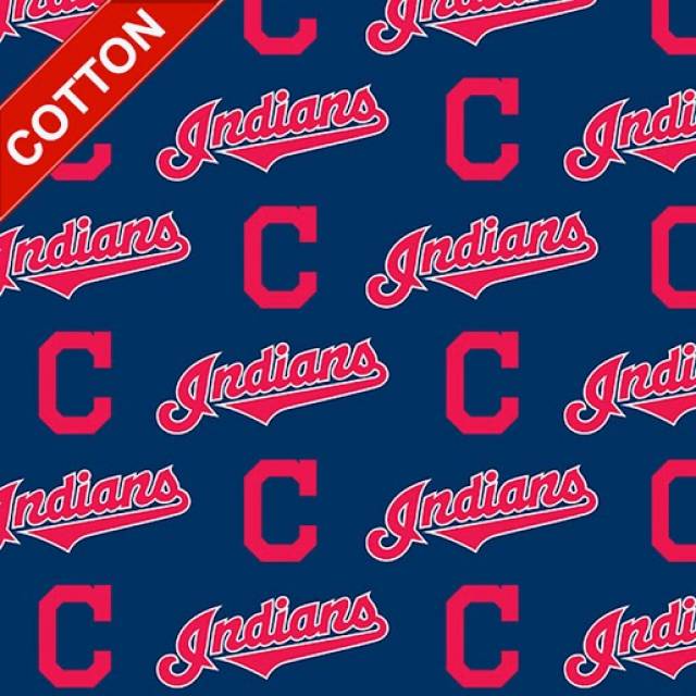 Cleveland Indians MLB Cotton Fabric