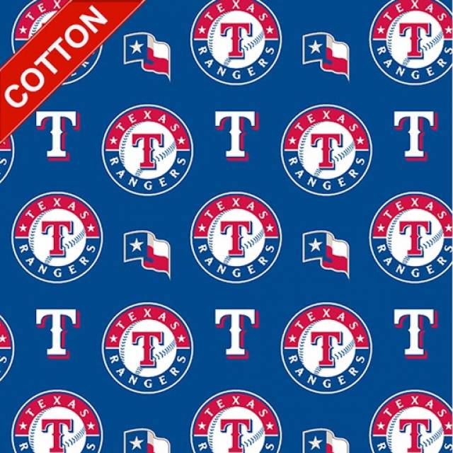 Texas Rangers MLB Cotton Fabric