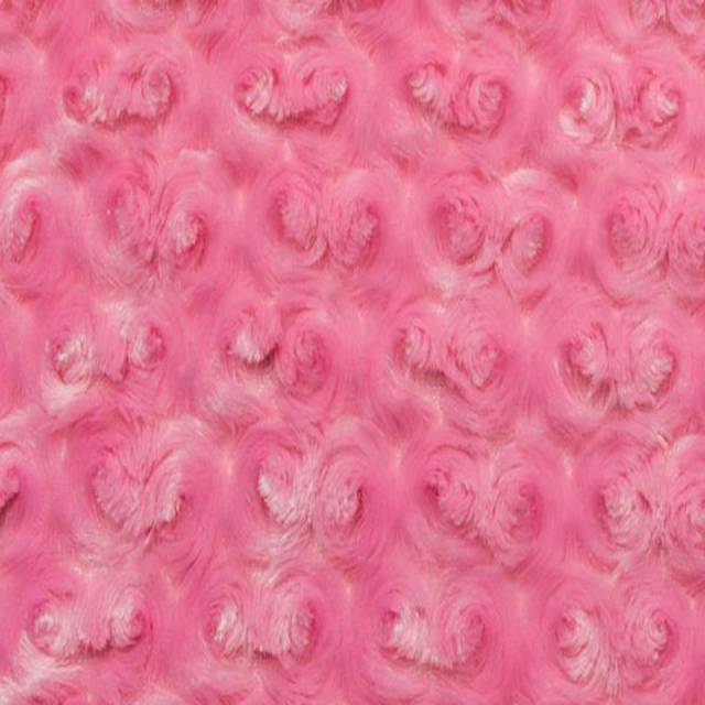 Hot Pink Rose Cuddle Fabric