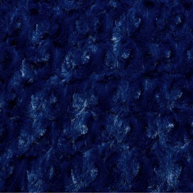 Midnight Blue Rose Cuddle Fabric