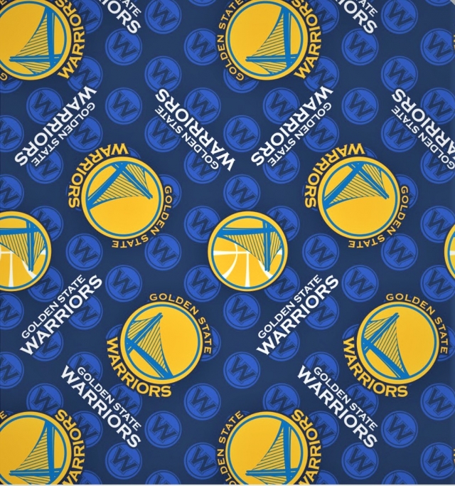Click to view full size Golden State Warriors Fleece Fabric