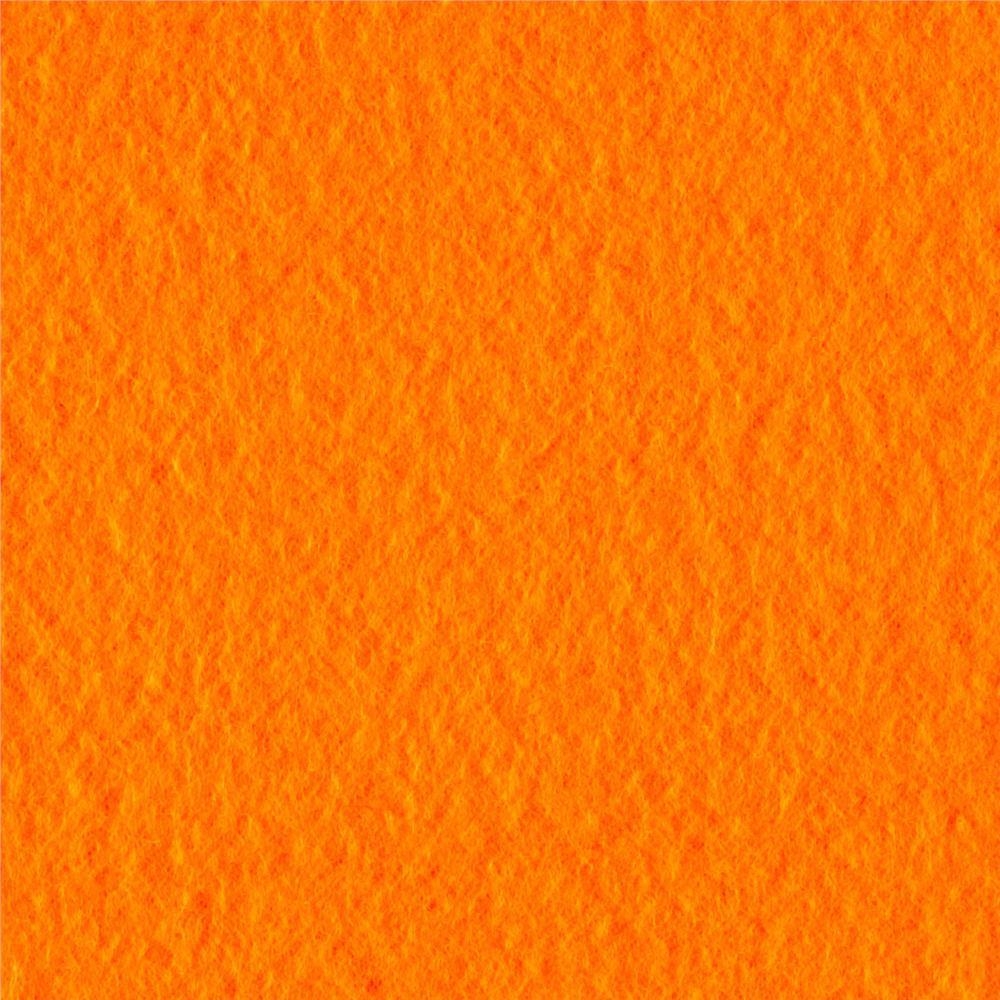 Orange Solid Fleece Fabric