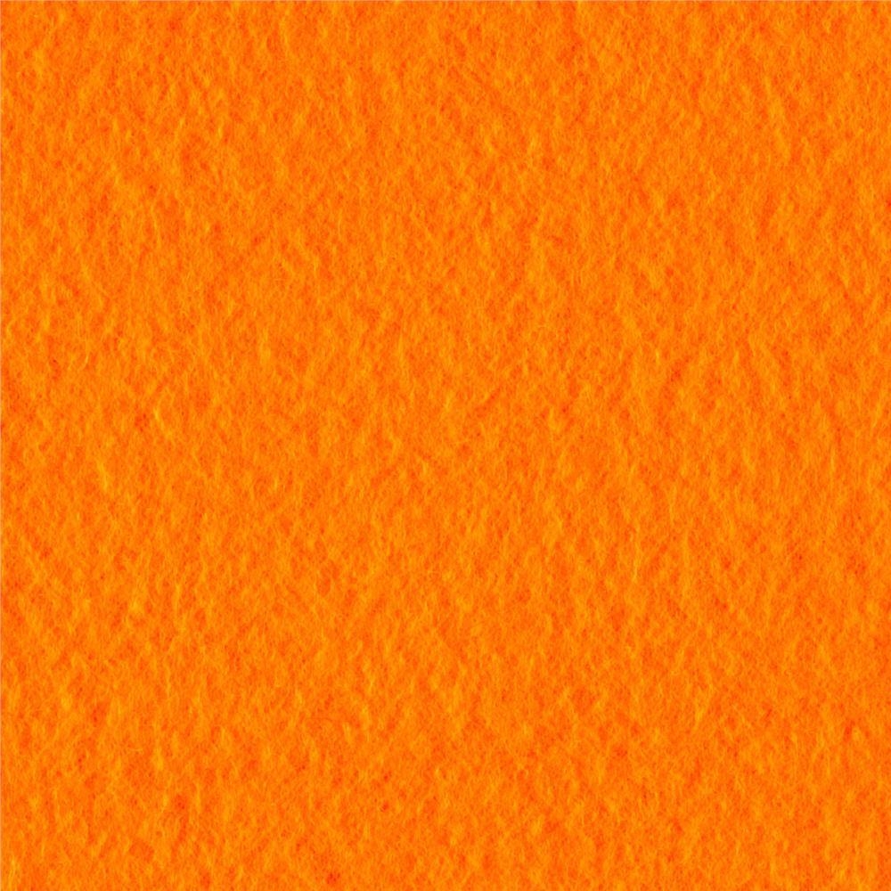 Click to view full size Orange Solid Anti-Pill Fleece Fabric