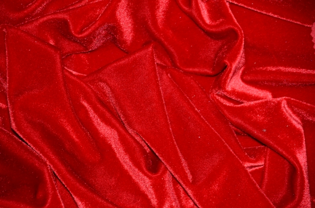 Red Stretch Velvet Fabric - Fabric by the Yard