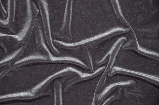 Black Stretch Velvet Fabric