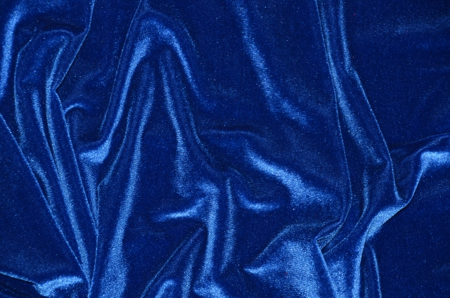 Royal Blue Decor Velvet Fabric Soft Strong Velour Material 