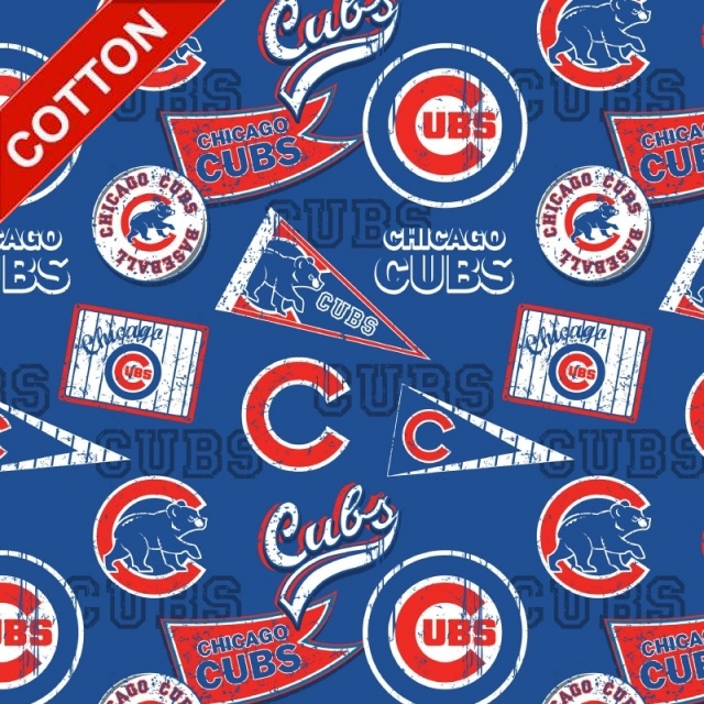 Chicago Cubs MLB Cotton Fabric