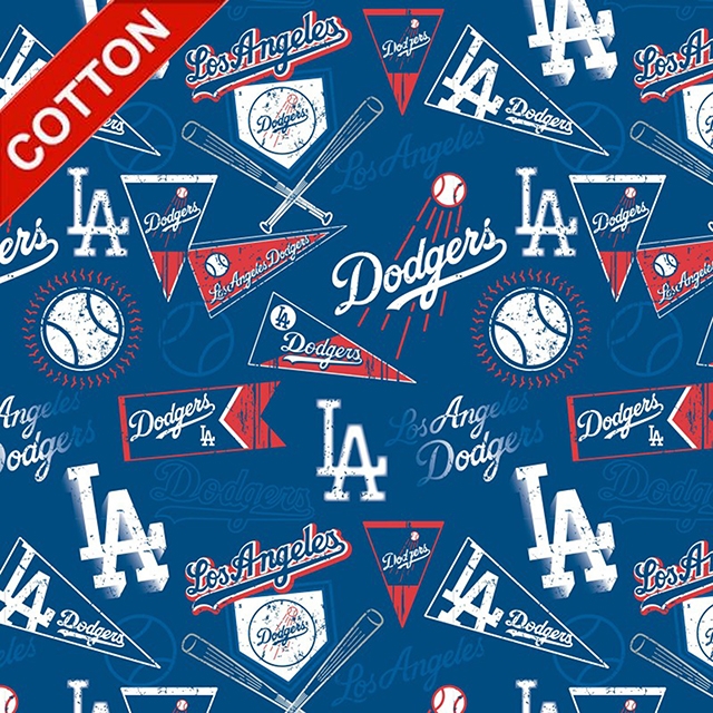 Los Angeles Dodgers MLB Cotton Fabric