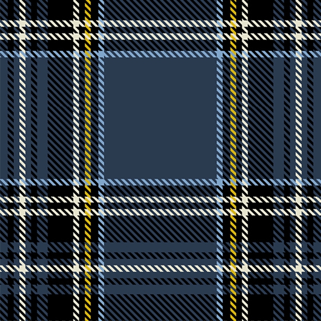 NAVY Stewart Plaid Fleece Fabric