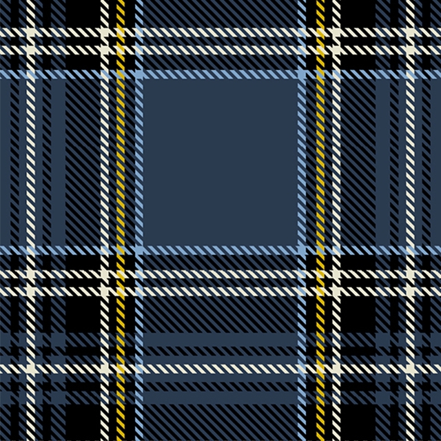 NAVY Stewart Plaid Fleece Fabric