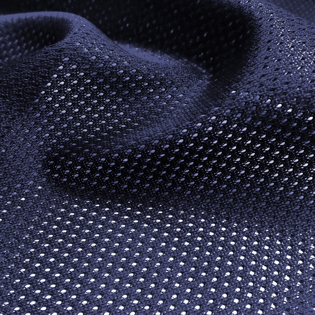 Navy outlet mesh fabric