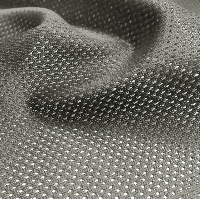 👕Charcoal Micro Mesh Jersey Fabric - Fabric by the Yard