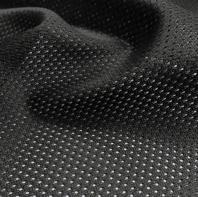 Click to view full size Black Micro Mesh Jersey Fabric
