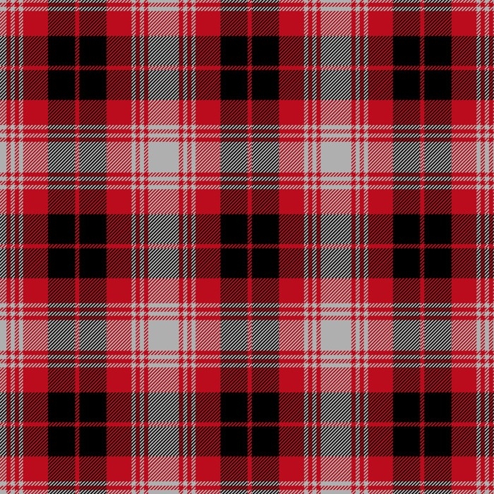 Click to view full size Black & Red Plaid Fleece Fabric