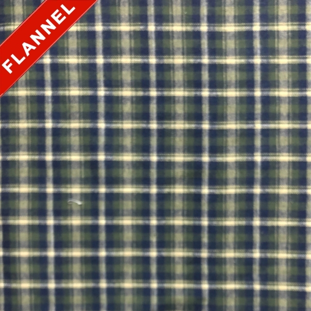 Tartan Plaid Yarn Dyed Flannel Fabric. FP04