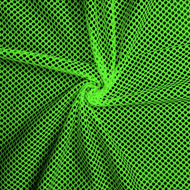 Click to view full size Neon Green Kings Jersey Mesh Fabric