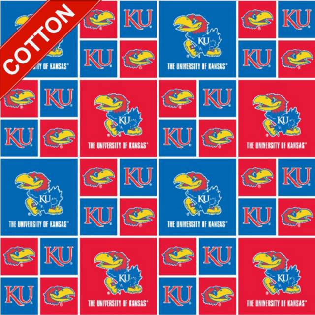 University of Kansas Jayhawks Cotton Fabric