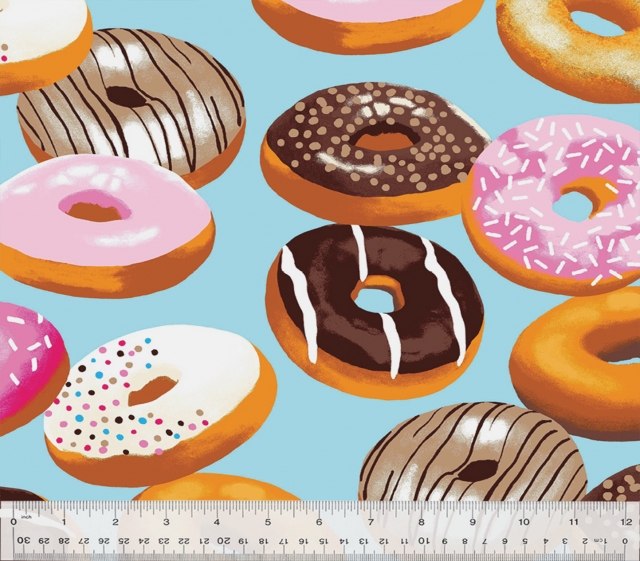 Donuts Allover Fleece Fabric