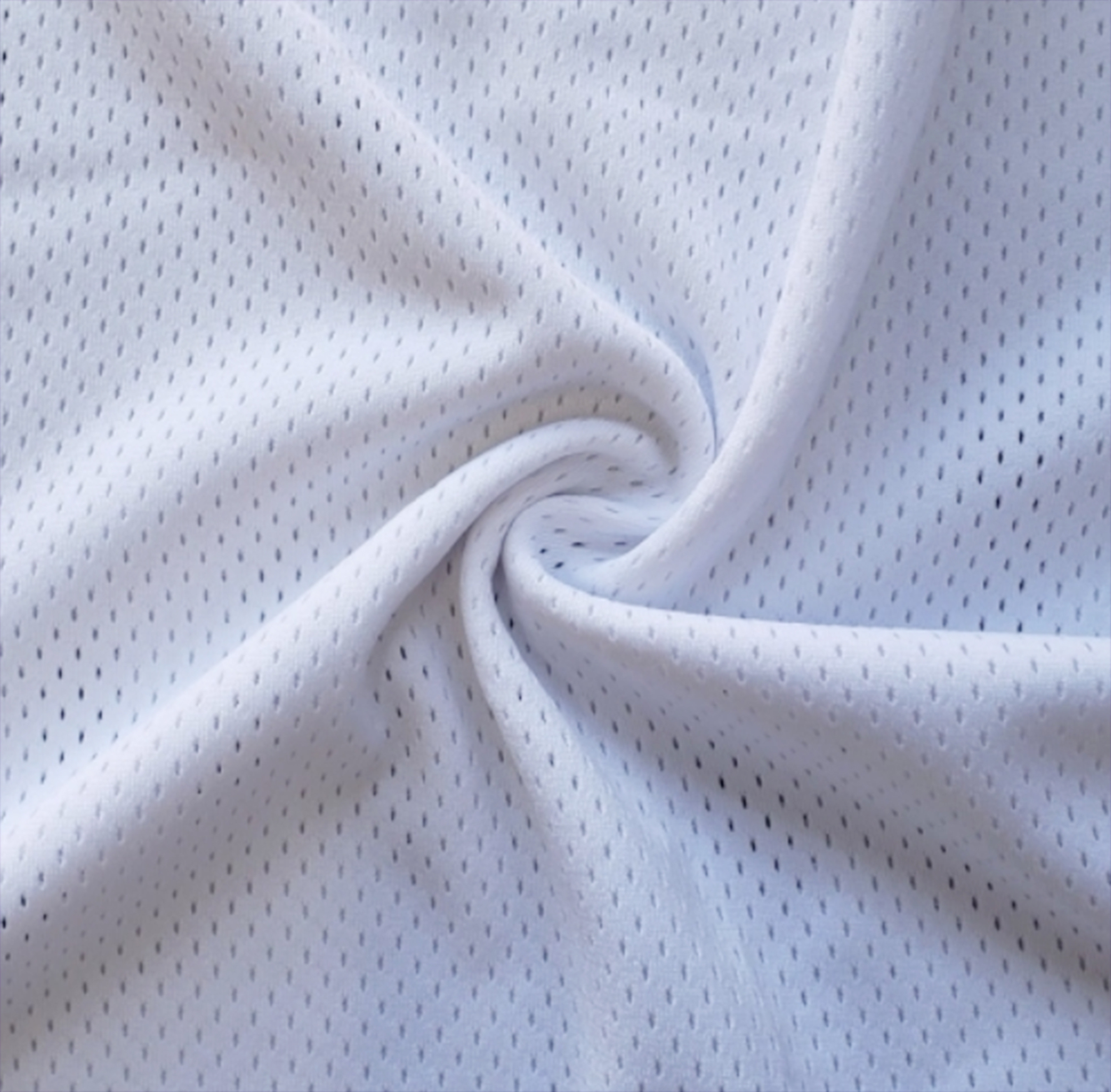 Large Sports Jersey mesh Fabric 58 inches Wide White