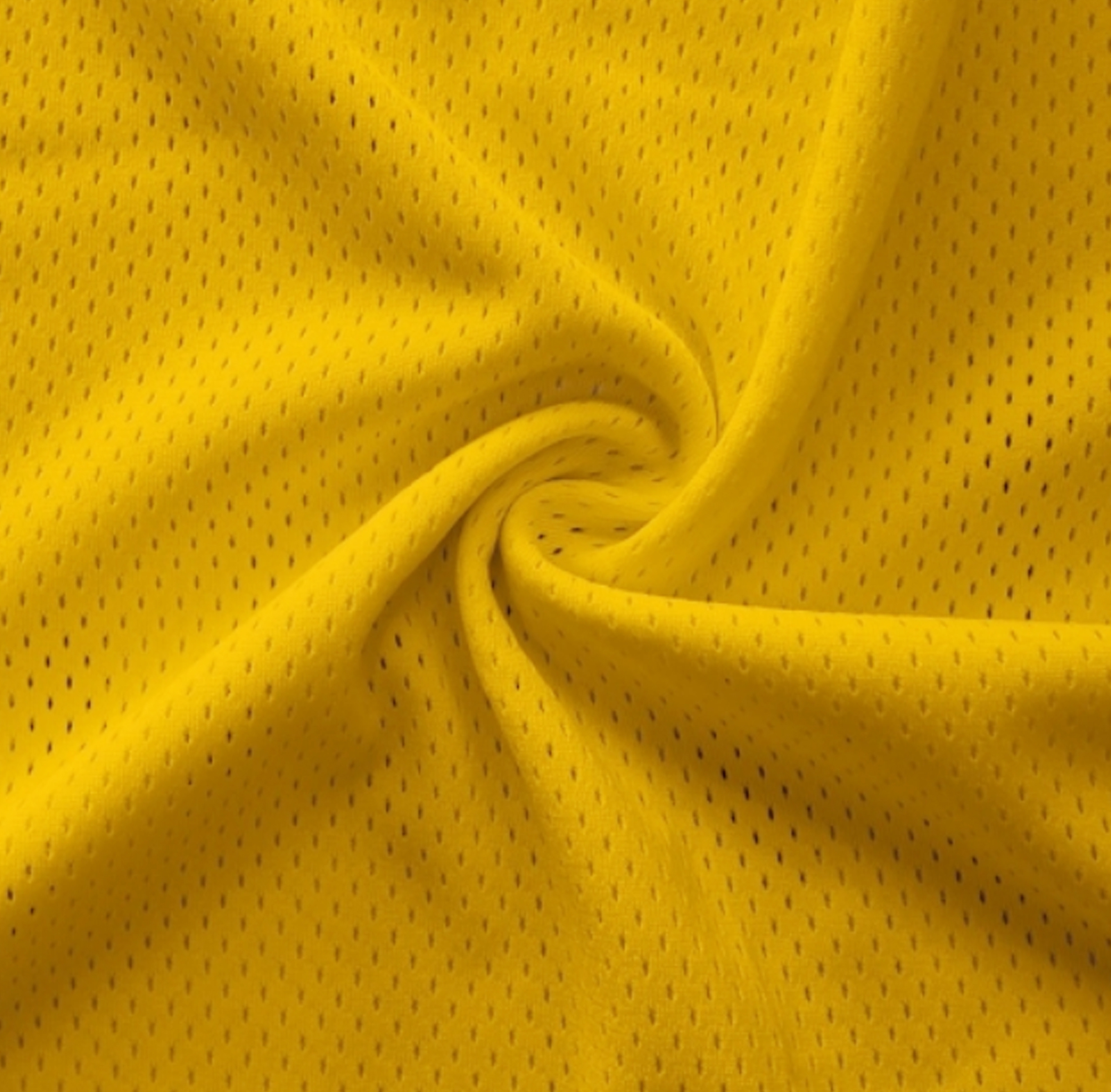 Yellow Gold Polyester Athletic Wicking Jersey Fabric