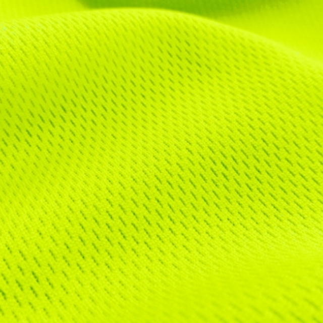 Neon Yellow Flat Back Dimple Mesh Fabric