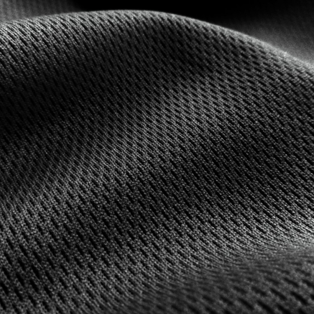Black Flat Dimple Mesh Fabric - Athletic Sports