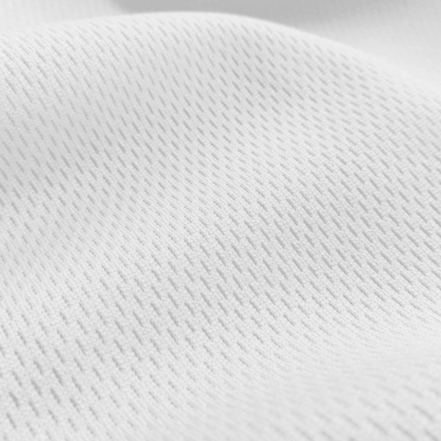 White Flat Back Dimple Mesh Fabric - Athletic Sports Mesh Fabrics