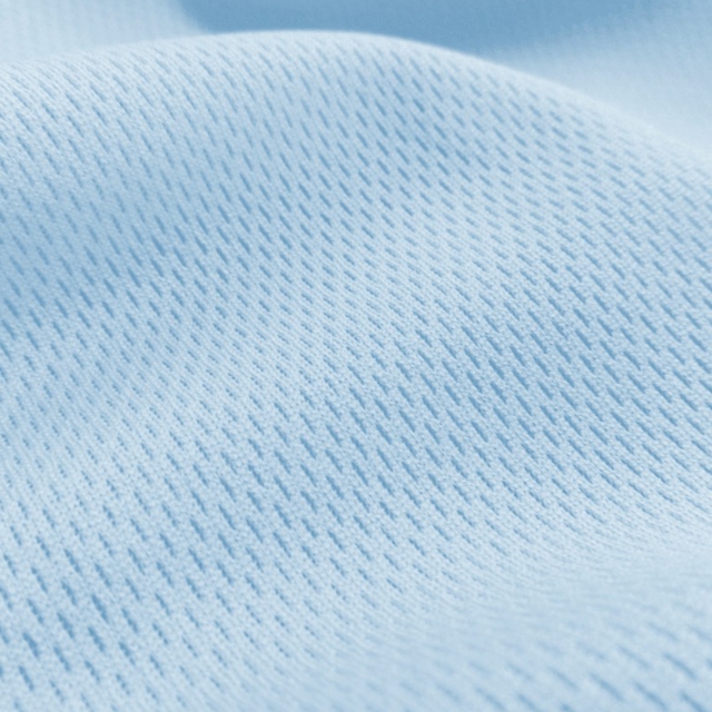 Sky Blue Flat Back Dimple Mesh Fabric - Athletic Sports Mesh Fabrics